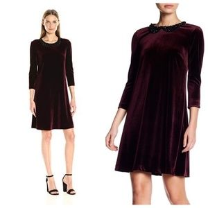 Betsey Johnson Beaded Velvet Dress